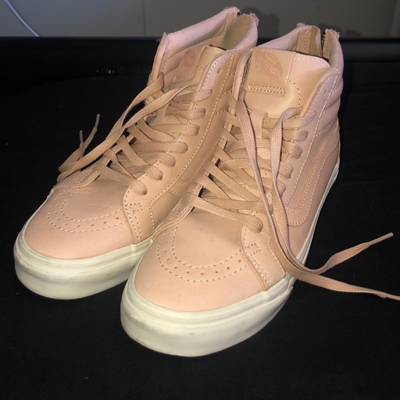 beige high top vans